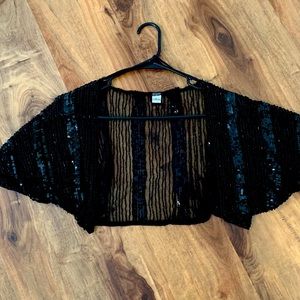 Vintage classic handmade beaded shrug